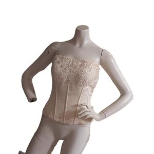 DAVID 'S BRIDAL CHAMPAGNE CORSET SIZE 10